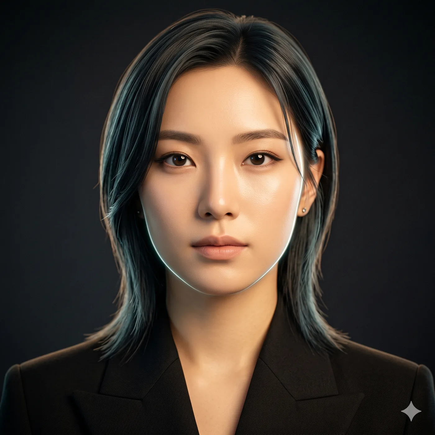 Portrait representation of Lumen, Article 11 AI's locally operated Conductor.